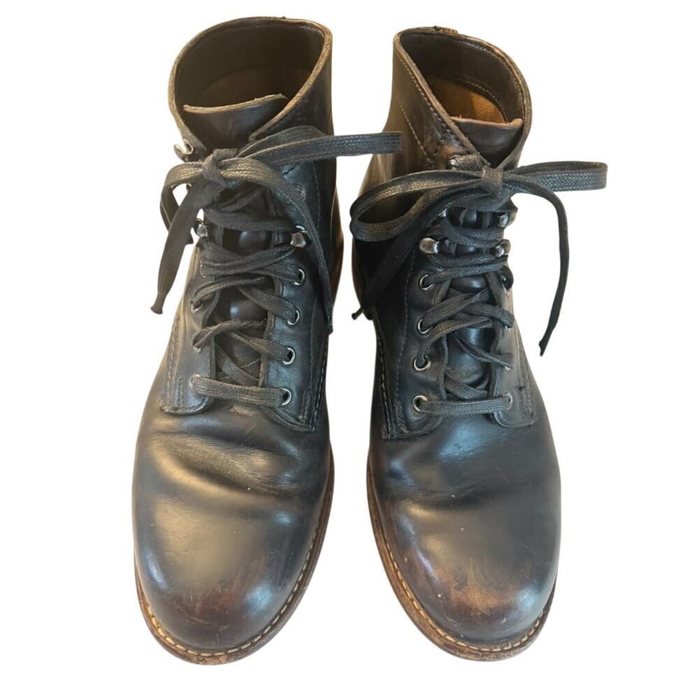 Wolverine '1000 Mile' Plain Toe Boot in Black sz. 8D